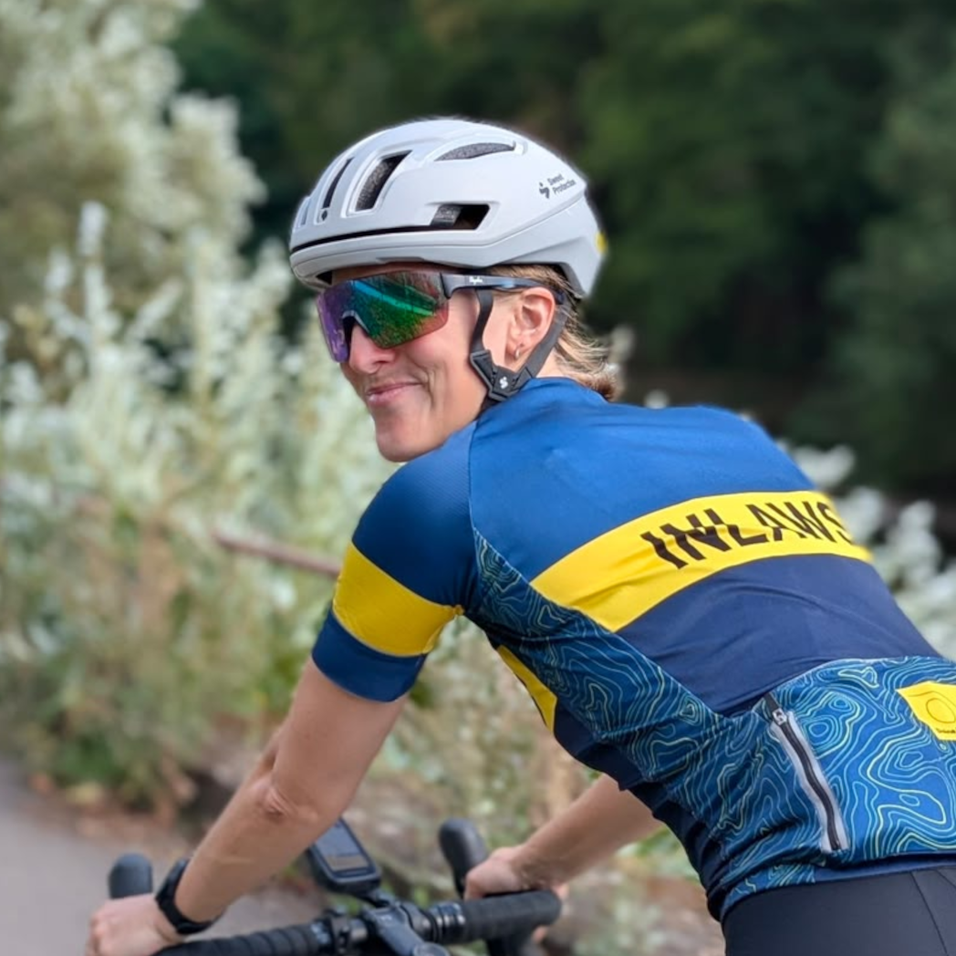 Fabienne beim Radfahren