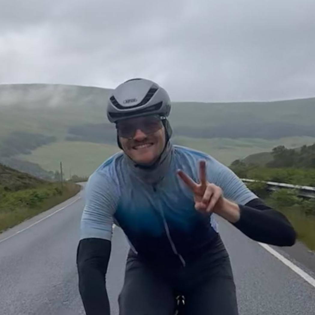 Klaus beim Radfahren