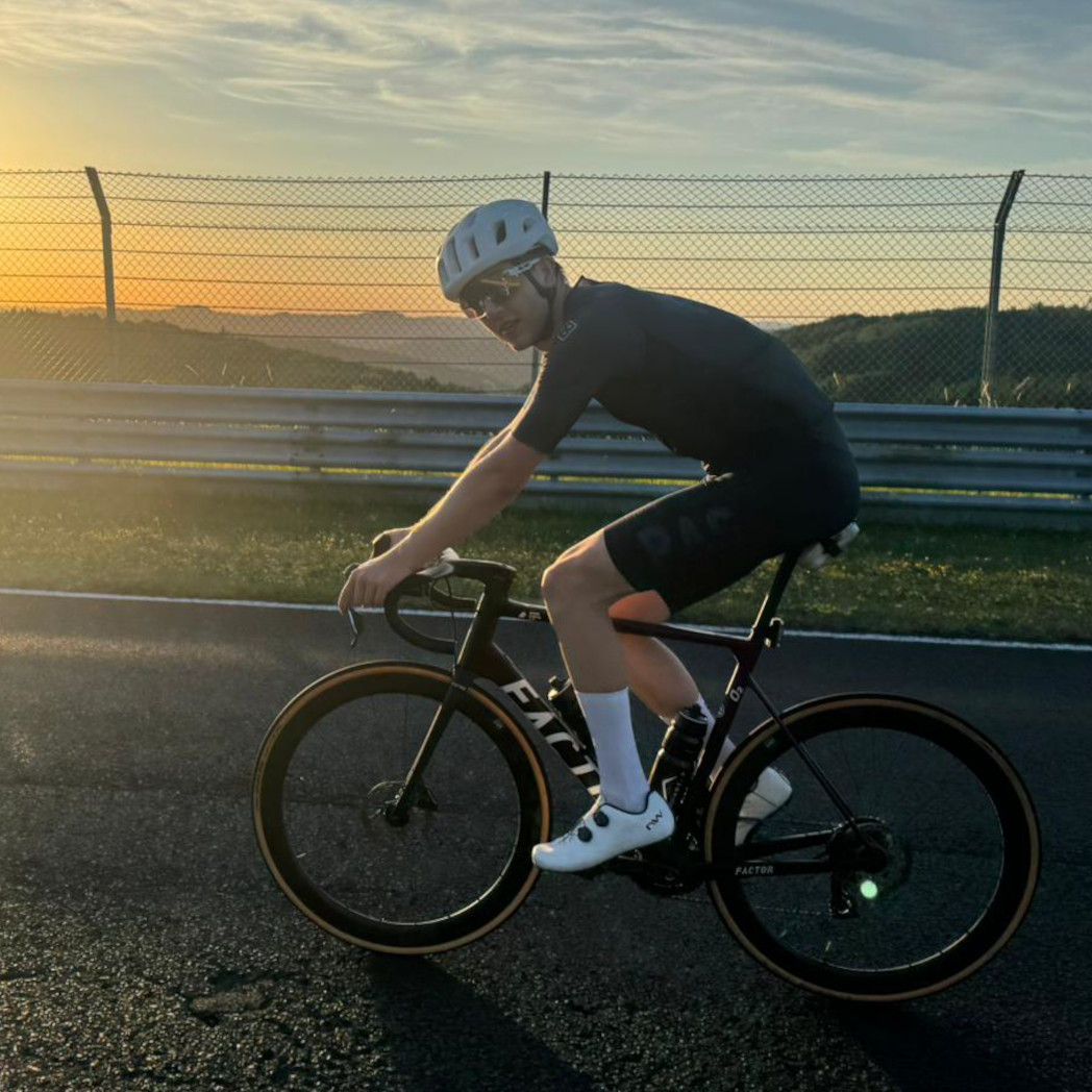 Lennart beim Radfahren